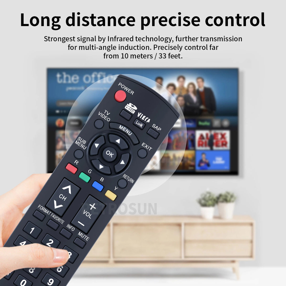 N2QAYB000221 Remote Control For Panasonic TV TC-26LX85 TC-32LX85 TC-37LZ85