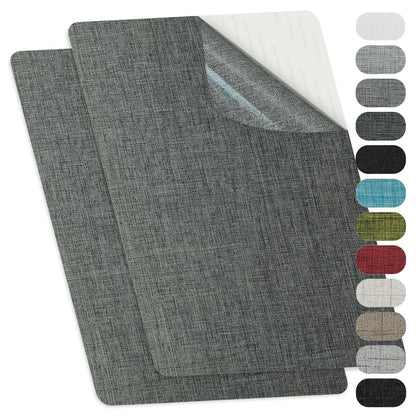 TXSN Self-Adhesive Fabric Repair Patches, Large Size 8X11 inch Dark Grey