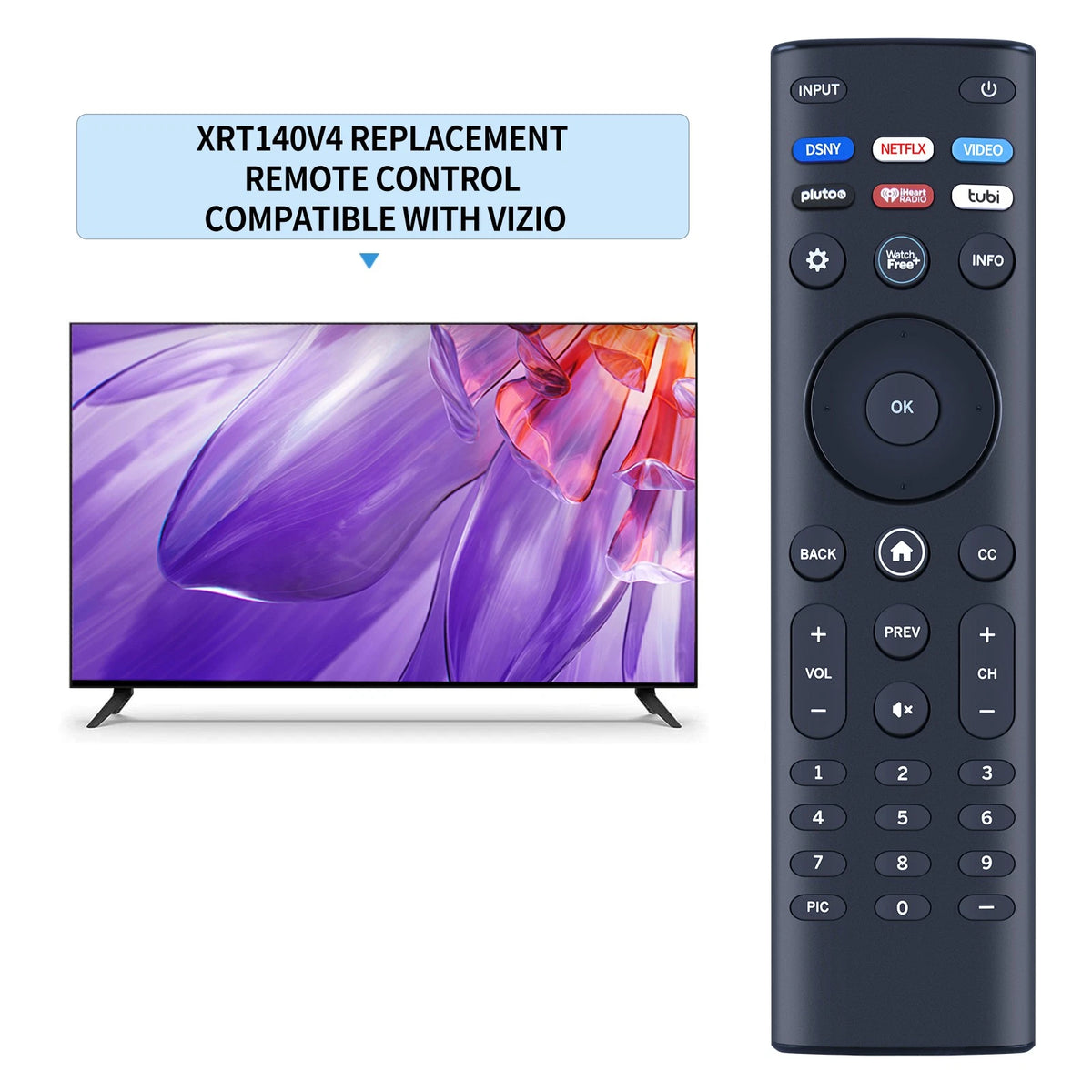 XRT140 V4 For All Vizio Smart TV Remote Control