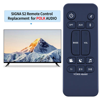 For Polk Audio Signa S2 Ultra-Slim TV Sound Bar Replacement Remote Control