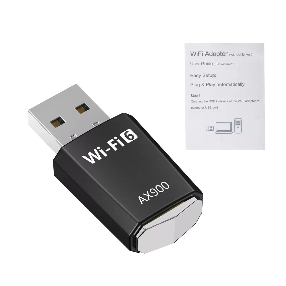 900M 2.4/5Ghz WiFi 6 USB Receiver Accessories For Win 7/10/11 For Kirin WiFi/AP