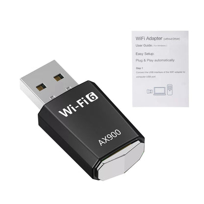 900M 2.4/5Ghz WiFi 6 USB Receiver Accessories For Win 7/10/11 For Kirin WiFi/AP