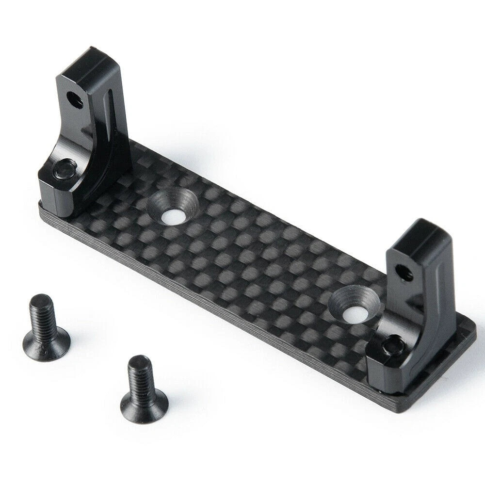 Servo Mount+Carbon Fiber Skid Plate For Axial Capra 1.9 UTB AXI03004 1/10 RC Car