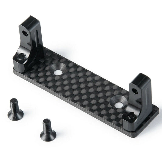Servo Mount+Carbon Fiber Skid Plate For Axial Capra 1.9 UTB AXI03004 1/10 RC Car