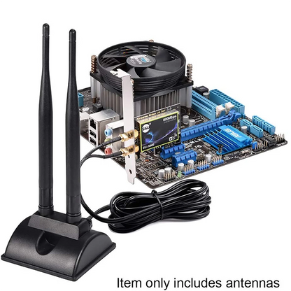 6dBi Dual Band 2.4GHZ 5GHz WiFi Wireless Antenna SMA Female Magnetic Base Cable