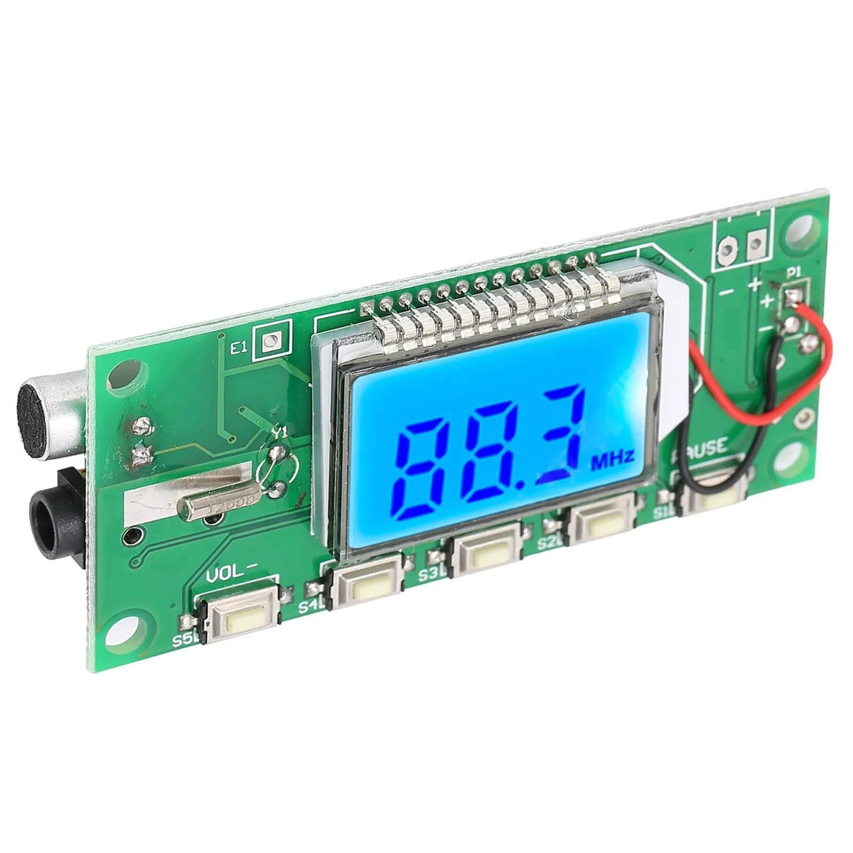 1* FM Module PCB Board W/LCD Display Digital FM Radio Projects Accessories