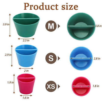 ZENFUN 3 Packs Rim Cone Pottery Tool, 3 Sizes Ceramic blue, pink, green