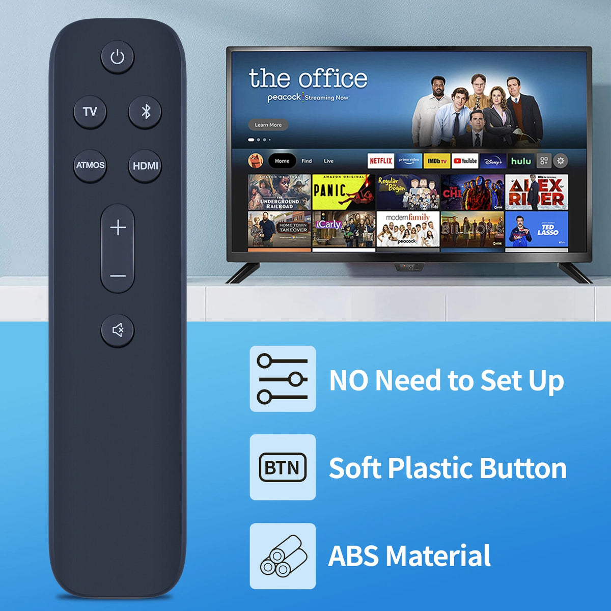 Replacement Remote Control For JBL BAR 5.0 Channel Multibeam Soundbar