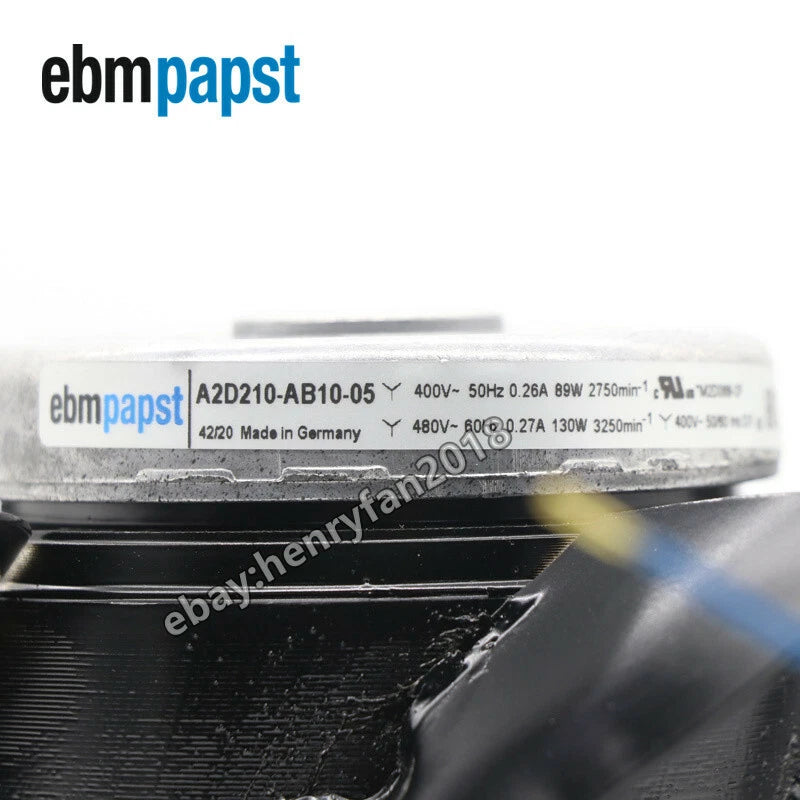 A2D210-AB10-05 Ebmpapst M2D068-CF 400/480VAC 0.26A For Siemens Spindle Motor Fan