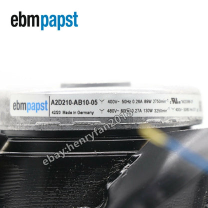 A2D210-AB10-05 Ebmpapst M2D068-CF 400/480VAC 0.26A For Siemens Spindle Motor Fan