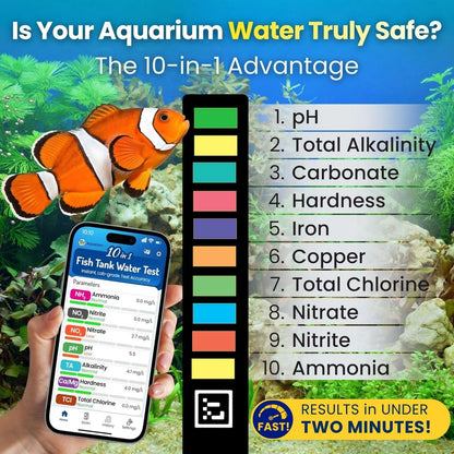 DROPLYTIX Digital Aquarium Water Test Kit, App-Enabled 10-in-1 Freshwater &...
