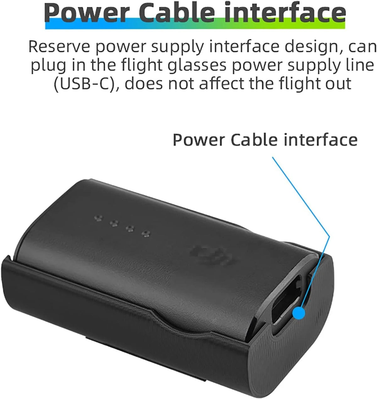 Battery Holder Clip for DJI FPV Goggles v2 / Avata 2 Black
