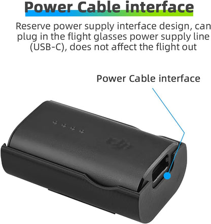 Battery Holder Clip for DJI FPV Goggles v2 / Avata 2 Black