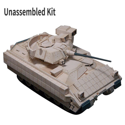 1:43 Unassembled M2 Bradley Infantry Fighting Vehicle Paper Model Military Tank