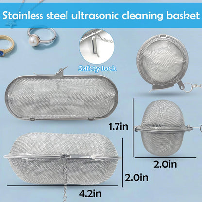 4PCS Stainless Steel Ultrasonic Cleaner Basket - Professional Jewelry &...