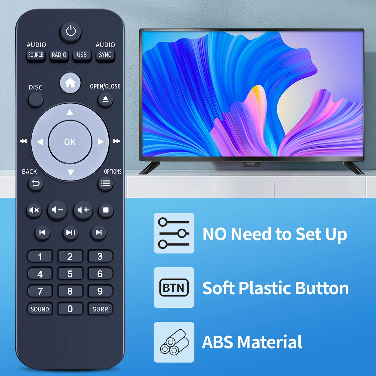 RC-2802 996510062717 Remote Control For Philips HTD3514/F7 HTD3570/12 HTD3540