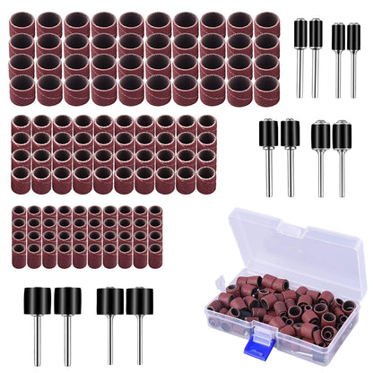 AUSTOR Aluminum Oxide Sanding Drum Set with Free Box  Version