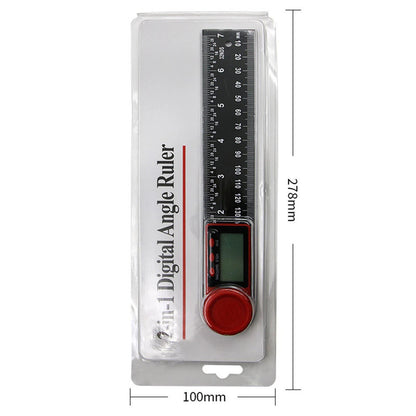 LCD Digital Display 200mm 0-360° Angle Finder Ruler Protractor Measure Meter b
