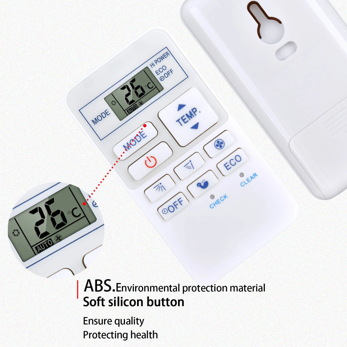 Replacement Remote Control For Carrier Air Conditioner WC-UA04NE 43T6V694