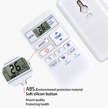 Replacement Remote Control For Carrier Air Conditioner WC-UA04NE 43T6V694