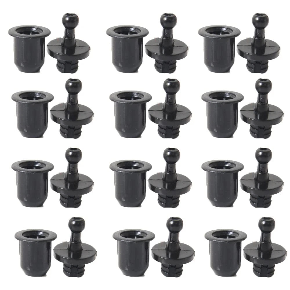 UtySty 12 Pairs Speaker Grill Guide Pegs Kit Snap Fastener Fixing Black