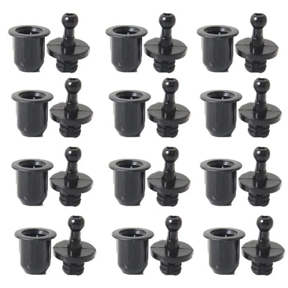 UtySty 12 Pairs Speaker Grill Guide Pegs Kit Snap Fastener Fixing Black