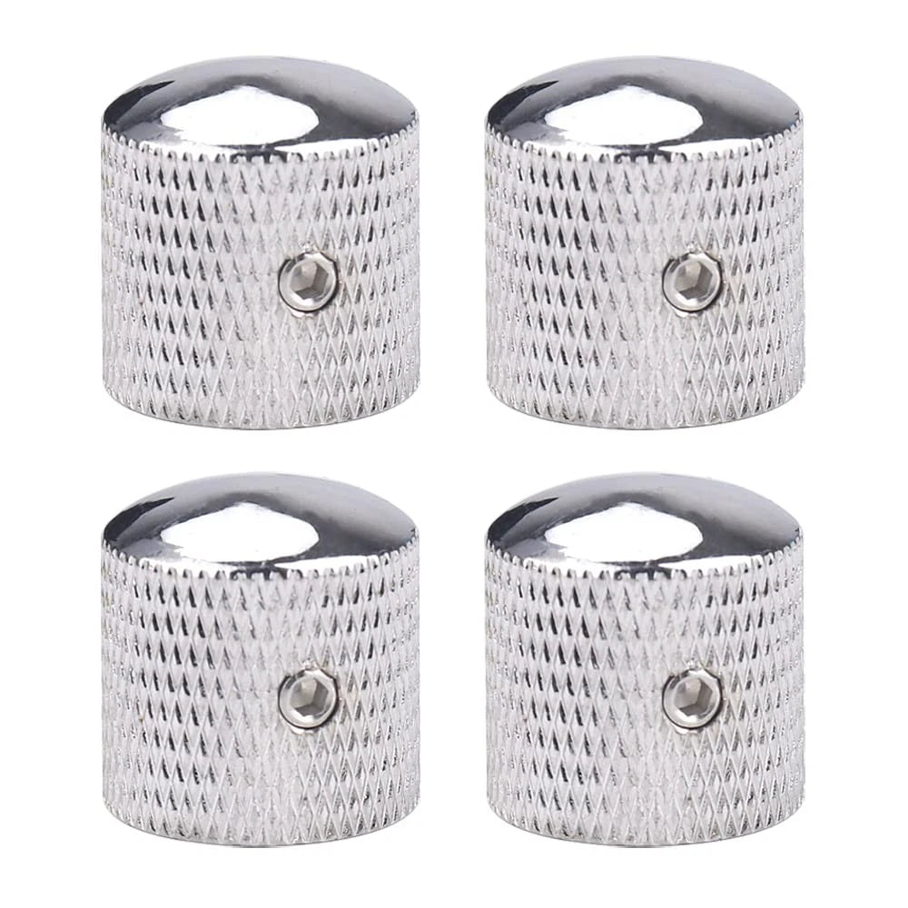 XIYANGJUAN 4Pcs Metal Guitar Knobs Chrome Volume Tone Control Knob