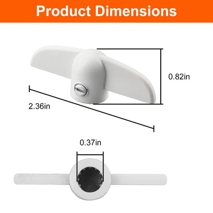 VIDABTE T Handle Crank for Andersen Casement Windows, 3/8 in White