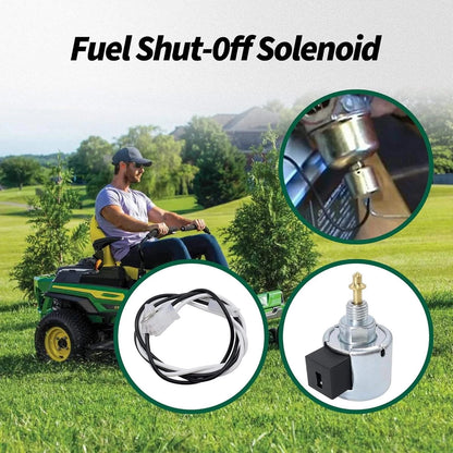 Durable Metal Plastic Fuel Shut-Off Solenoid for John Deere X106 X107 X117R