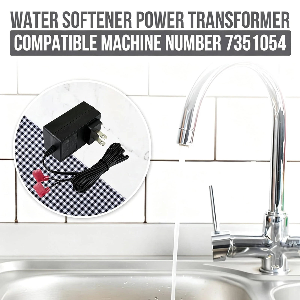 ANYINELEC 7351054 Water Softener Power Transformer, 24v Dc Adapter Black