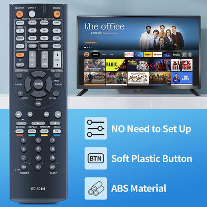 RC-801M For Onkyo AV Receiver Remote Control HT-RC360 HT-S7400 HT-R690
