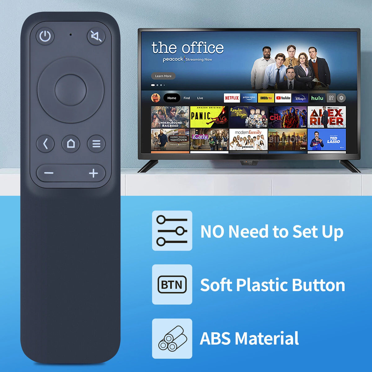 VA-LT003 Remote Control For VAVA 4K UST Laser Projector VA-LT002 Black