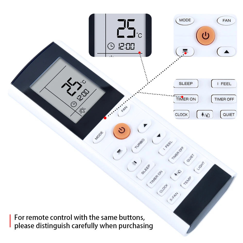 Replacement Remote Control For Trane TREMOTE2AHANDA