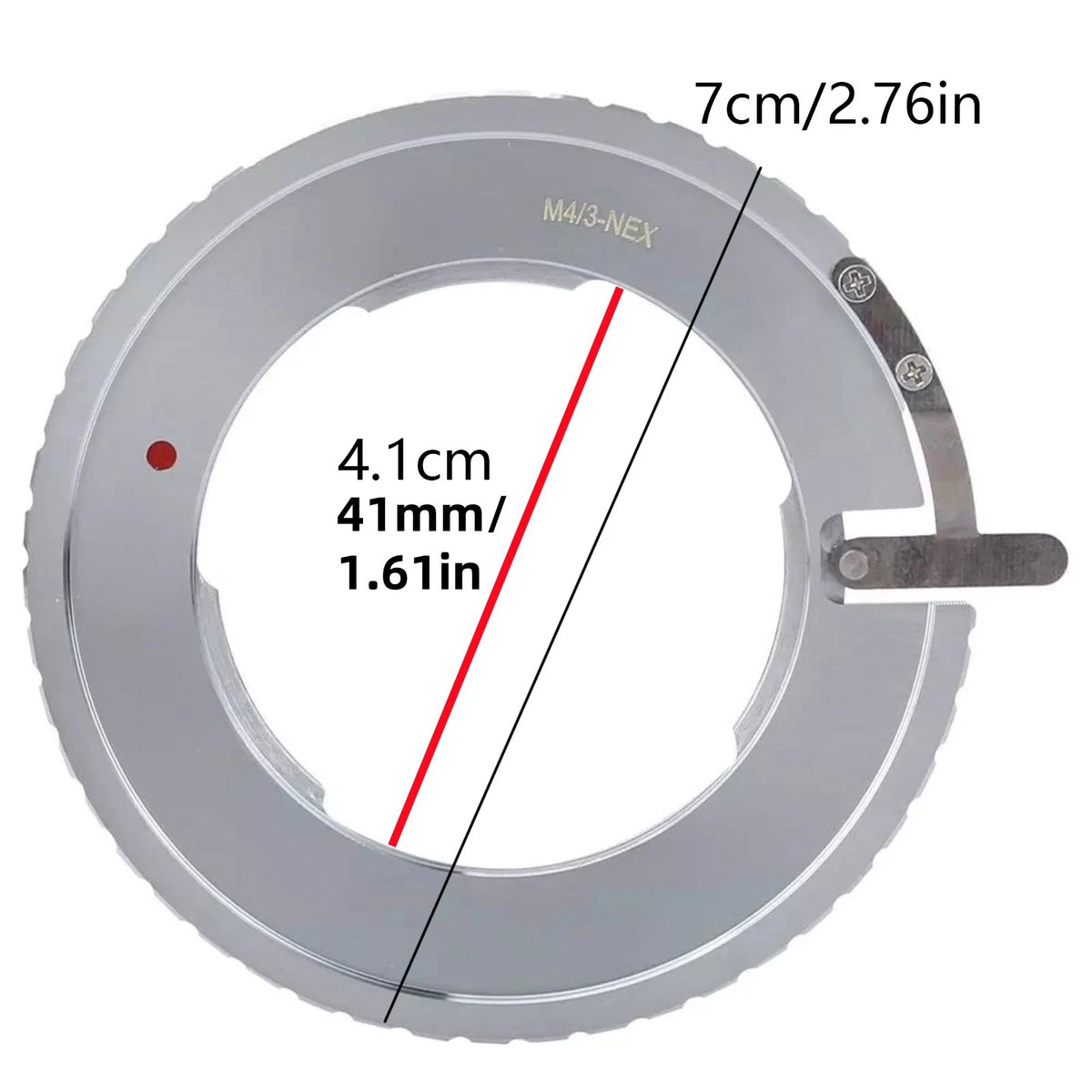 For Sony E Mount Camera Accessories M4/3-NEX Aluminum Alloy Adapter Ring