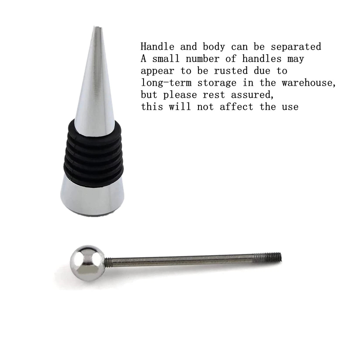 10Pcs Wine Stoppers for Bottles, ENLAYER Stainless Steel 10PCS