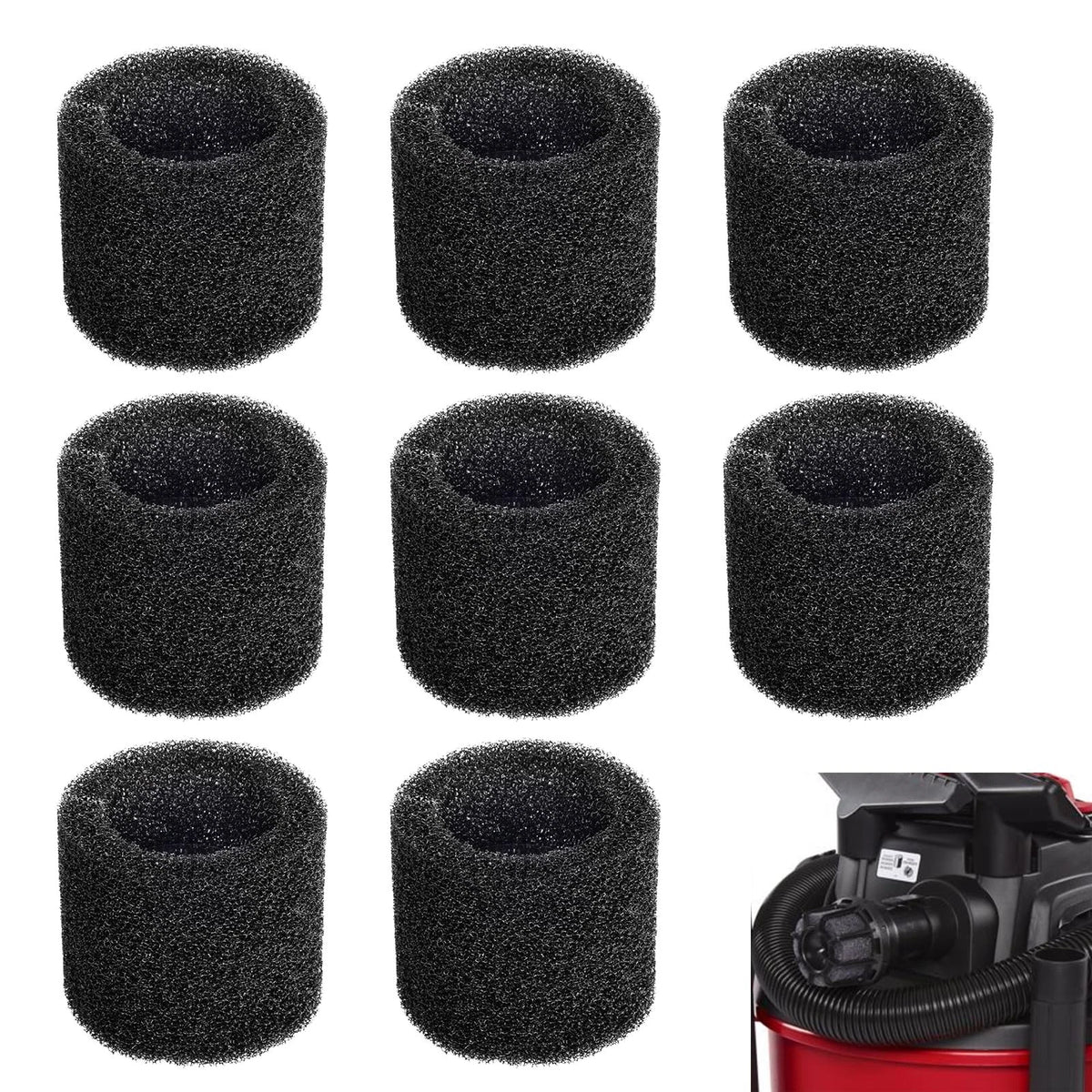 Bularie 8 Pcs Muffler Diffuser Foam Replacement Parts, Compatible with...