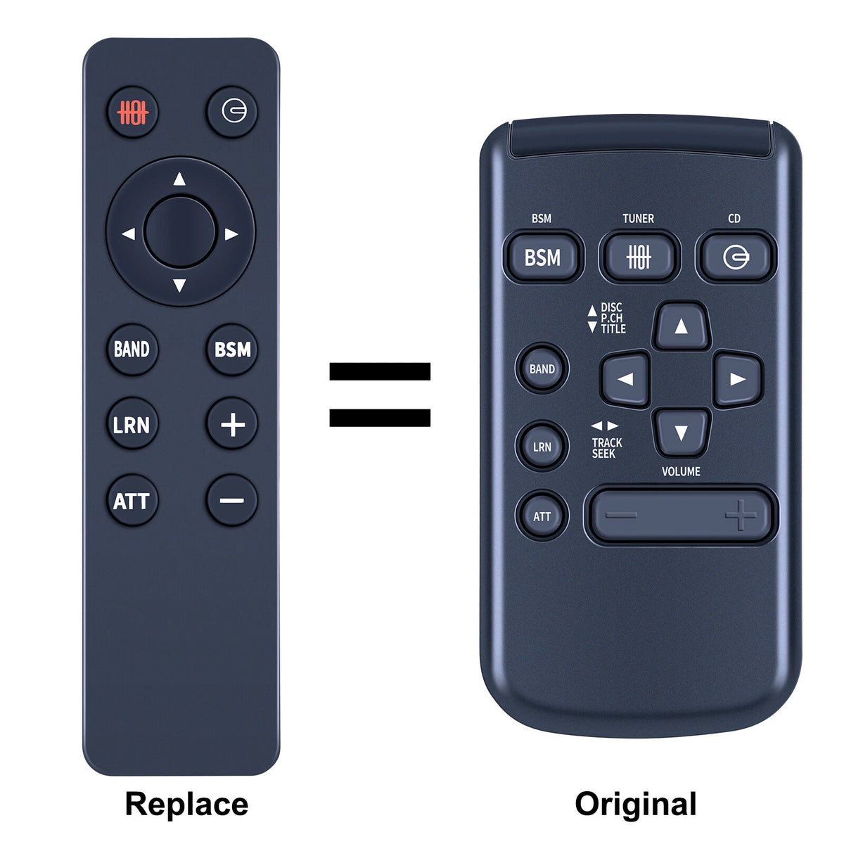 Replace Remote Control For Pioneer CXA6802 DEH505W DEH525W DEH515W KEH-M8300