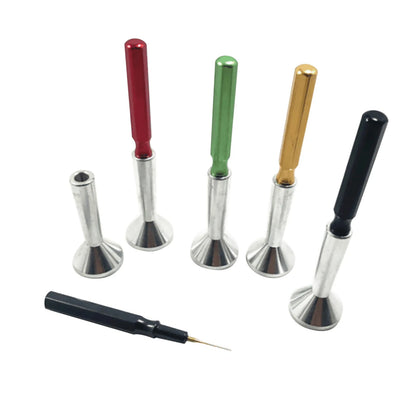 5PCS Professional Oiler Pen Needle Metal Tip With Dust Cap Watch Repair Tool