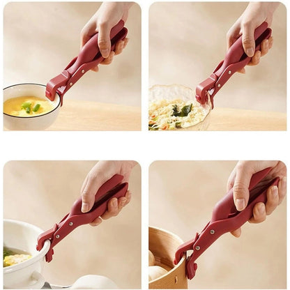 For Kitchen Use 2 Pack Hot Plate Gripper Anti-Scalding Tongs Bowl Clip Tools