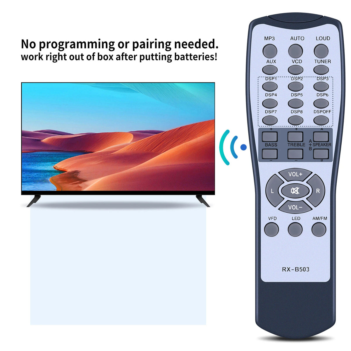 Replacement Remote Control For Technical Pro RX503 RX504 RX505BT