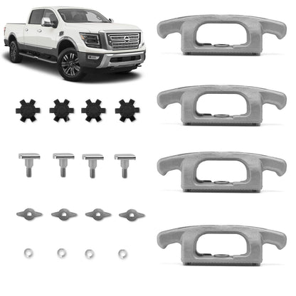 For 2016-2024 Nissan Titan Cargo Tie Down Cleat Replace 999T7-W3900 (4-Piece)