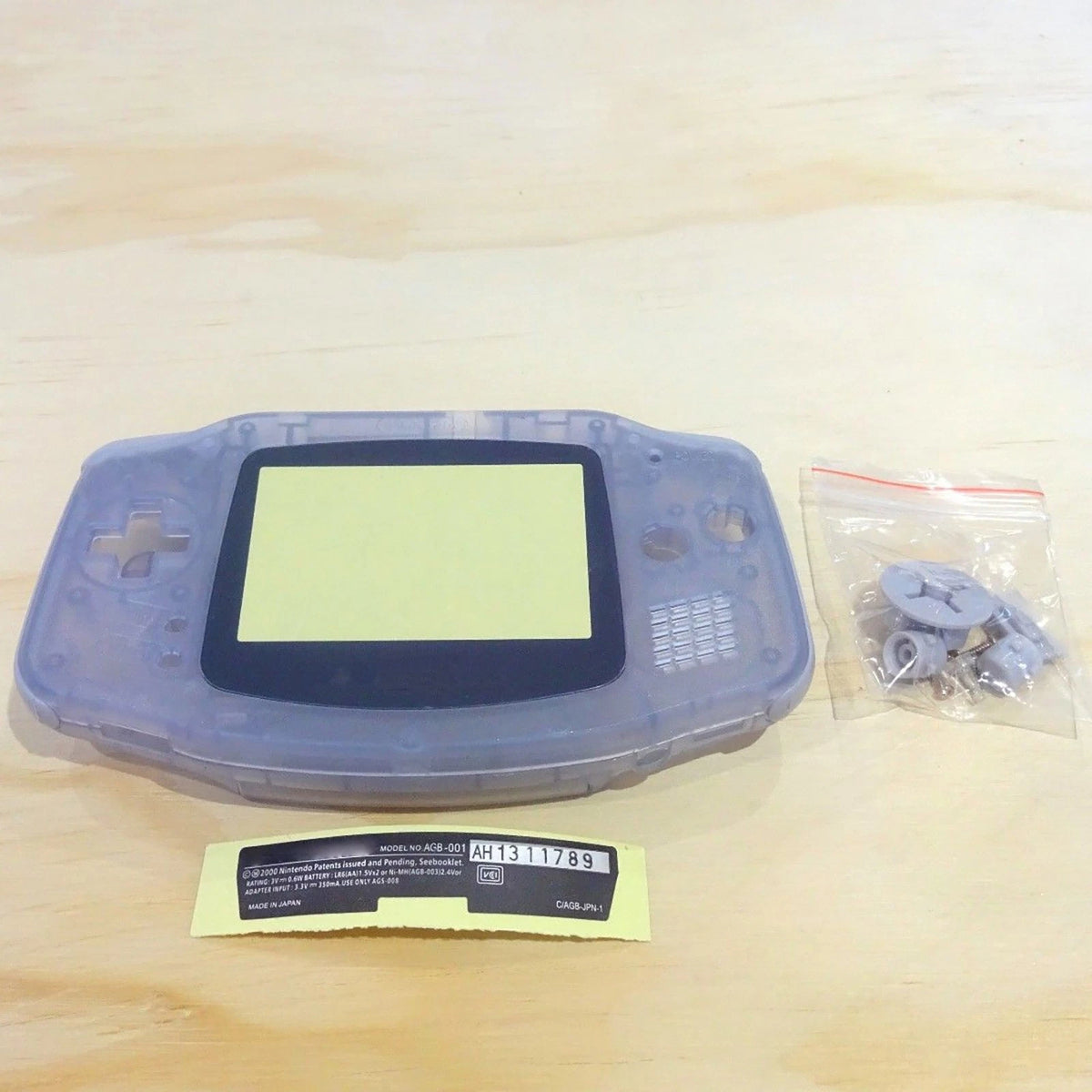 Transparent Full Housing Case Clear Shell Pack for Gameboy Advance GBA Console