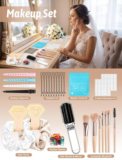 Wedding Emergency Kit for Bride,62PCS Day Essentials colorful