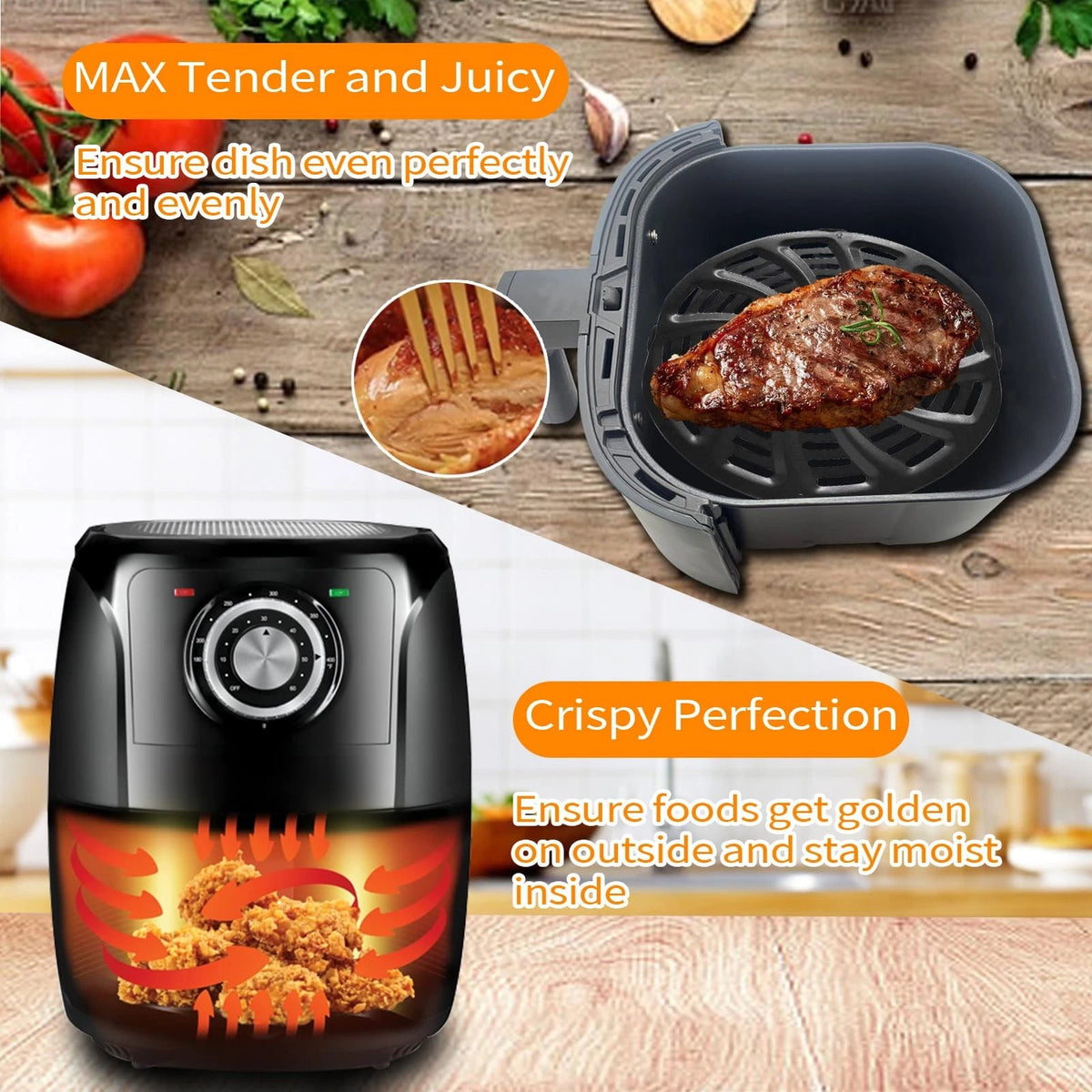 GCQFZ Air Fryer Replacement Parts for Grill Pan Gourmia 5QT