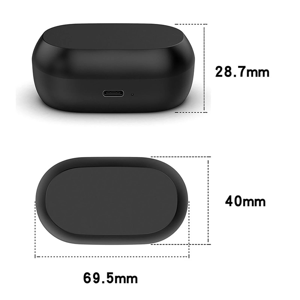 For Jabra Elite 7 Pro Headset Charging Compartment Storage Charging Case