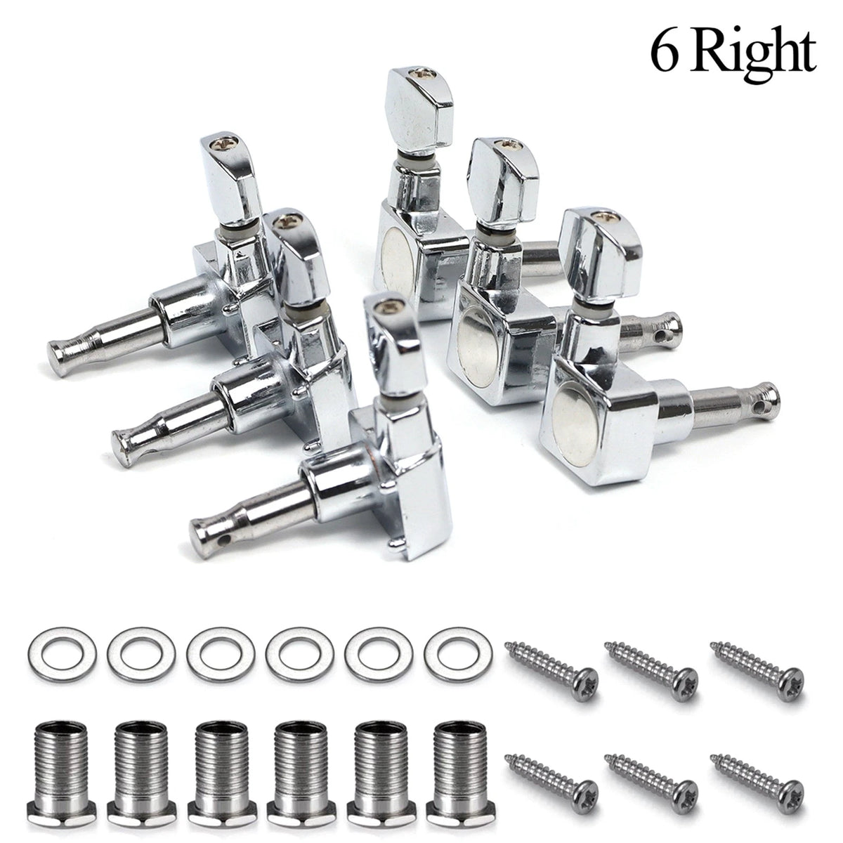 6 Right Electric Guitar Tuners Tuning Pegs Keys Machine Heads For Fender ST TL m