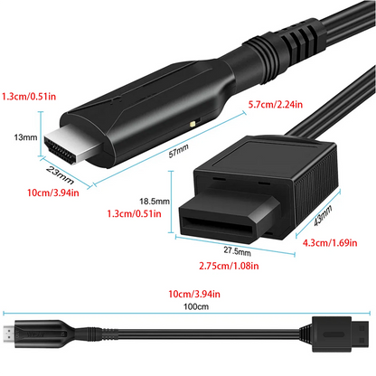 USB Cable Line For HDTV Monitor Display Wii To HDMI Adapter HD 720P/1080P