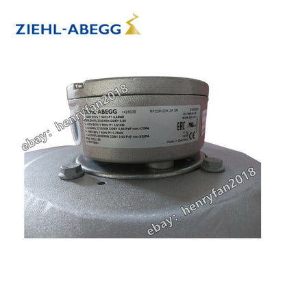 RF22P-2DK.3F.5R Ziehl-abegg Cooling Fan 400/480VAC 490/610W Siemens Servo Fan