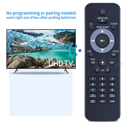 Remote Control For Philips DCM292 DCM276 DCM278 DCB852 Music Sound System