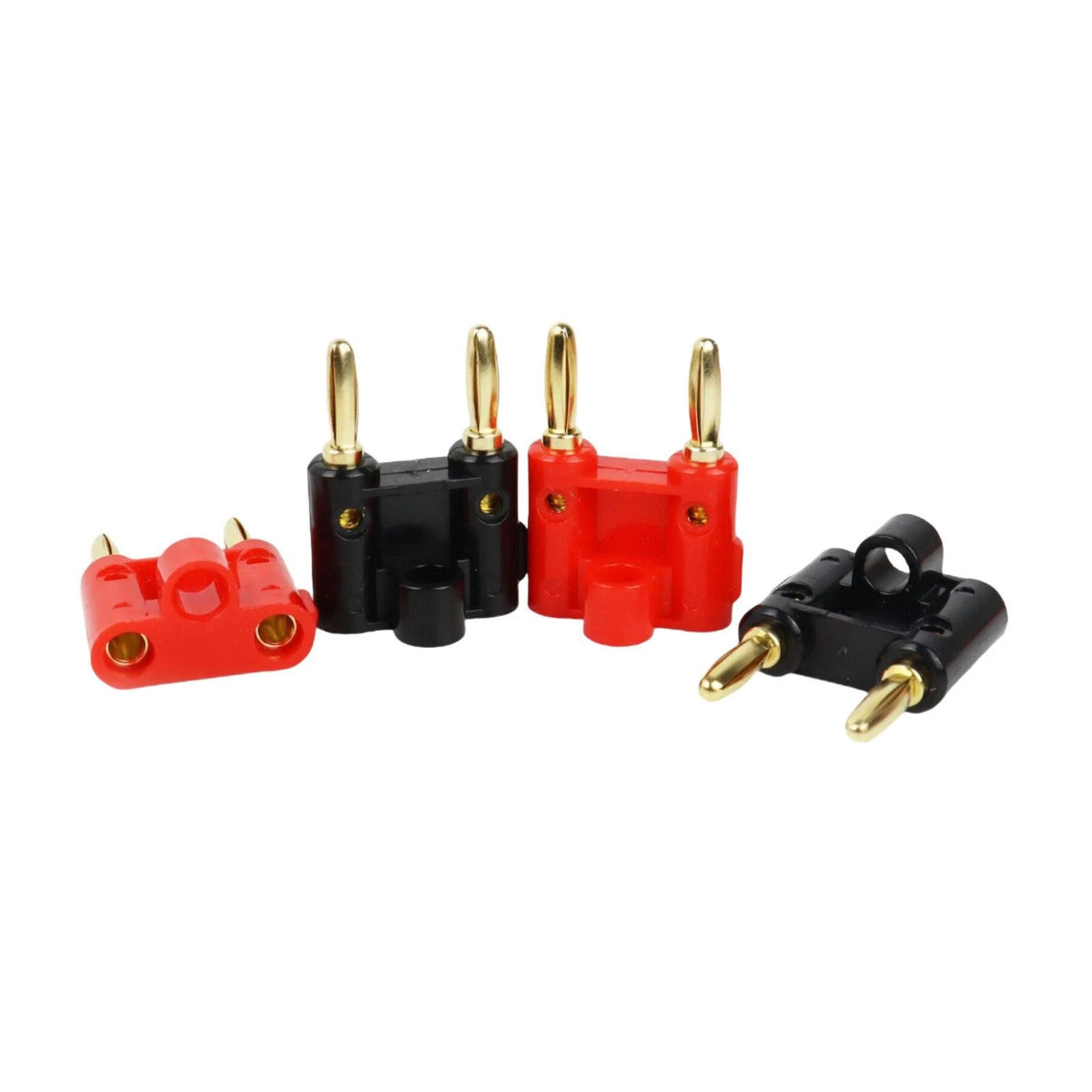 Speaker Banana Plugs Dual 4mm Gold 10PCS Copper Connectors Safe Easy Install